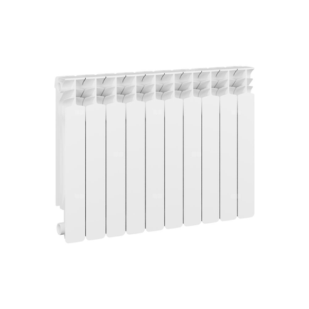 Grzejnik żeberkowy GAVIA 50 PLUS aluminium, podłączenie boczne 575 x 805 mm, kolor biały, moc 1173.3 W