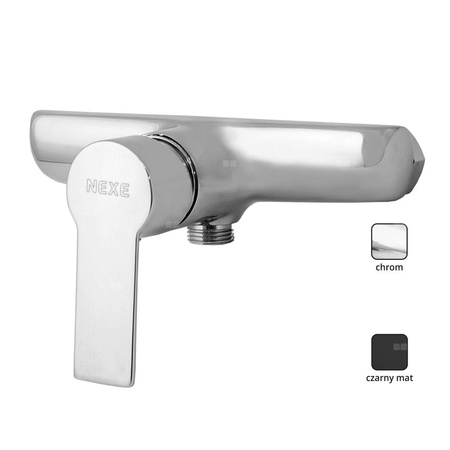 84404 Bateria WEGA prysznicowa naścienna chrom bez akces. głowica 35