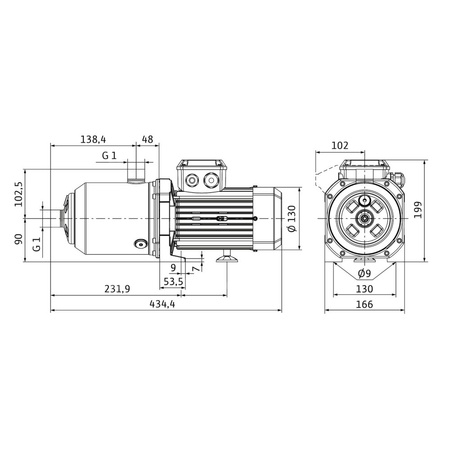 Wilo-Medana CH1-L.405-2/V/A/10T wysokociśnieniowa pozioma pompa do wody