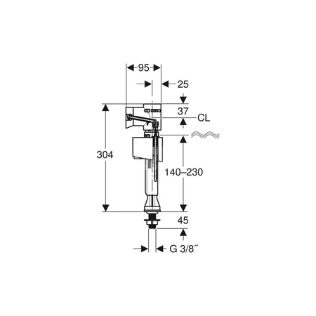 Membrana Geberit do zaworu napełniającego typ 330