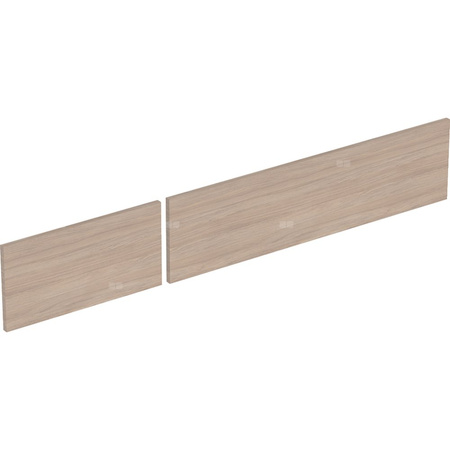 Zestaw frontów szuflad (2 szt.) do dolnej szafki pod umywalkę GEBERIT, kol. dąb melamina, struktura drewna szer.1350 mm