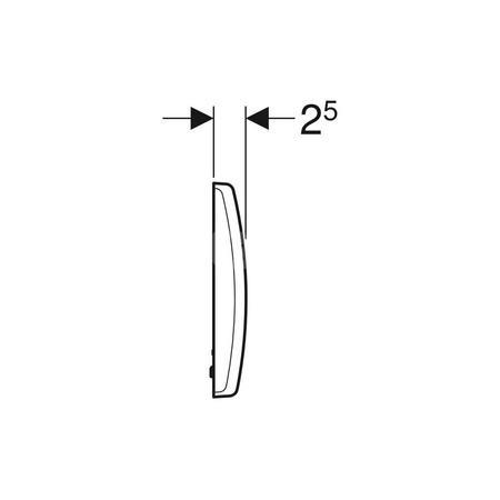 Płytka przykrywająca Geberit z cynkowego odlewu ciśnieniowego: Biały-alpin