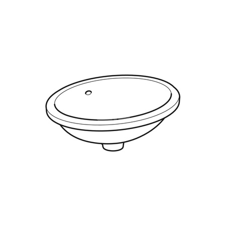 Elementy mocujące Geberit do umywalki podblatowej