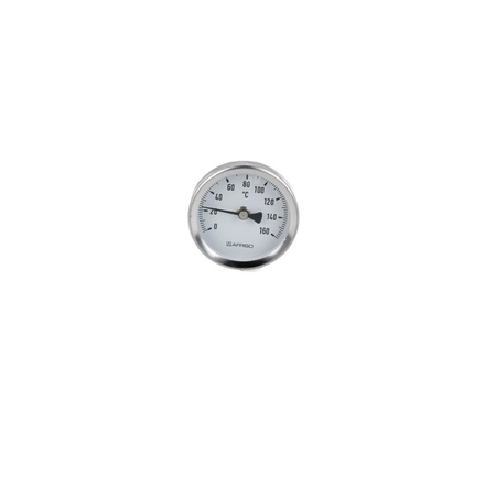 Termometr bimetaliczny AFRISO BiTh fi 63 mm 0…160'C tuleja 63 mm połączenie ax