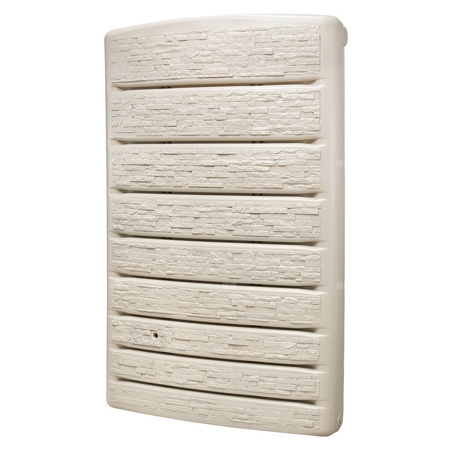 Zbiornik na wodę deszczową ExtraSlim Stone Decor, 400l, piaskowy z kranem Aqua Quick