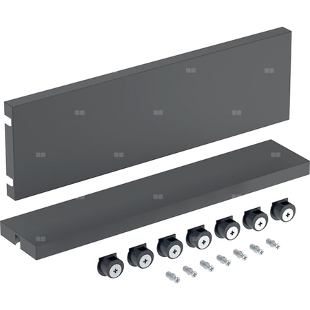 Zestaw serwisowy Geberit do szafki pod umywalkę: Szerokość umywalki=36cm, Lava / Melamina, struktura drewna