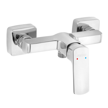 Bateria natryskowa ścienna FERRO VITTO VERDELINE, kolor chrom