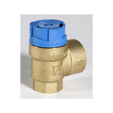 Membranowy zawór bezp. do zamkniętych inst. c.w.u., 1/2" GW/ 3/4" GW, nastawa 10,0 bar