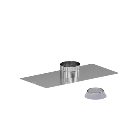 Przejście dachowe płaskie stalowe DN200mm + OPD