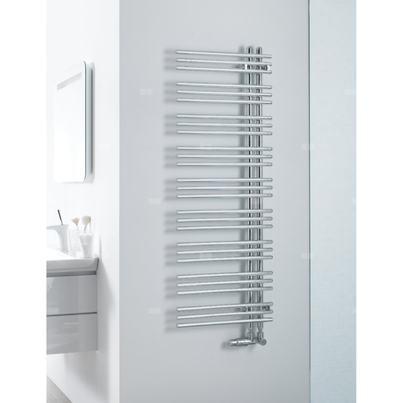 Grzejnik elektryczny ZEHNDER Yucca Asym 1876 x 378 mm, kolor chrom, moc 300 W