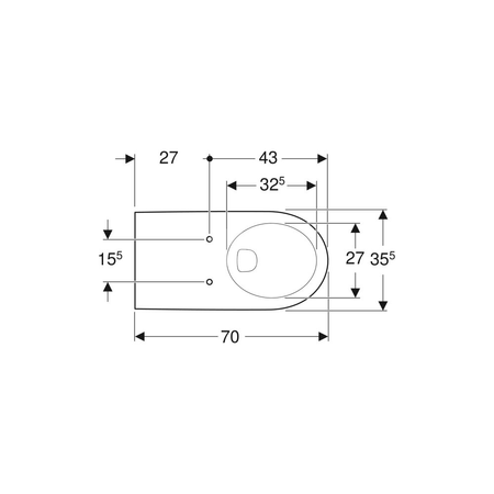 Deska sedesowa Geberit Selnova Comfort bez barier, antybakteryjna, mocowanie od góry: Wolne opadanie=Nie, Zawiasy wypinane=Nie, Mocowanie=Od góry, Biały