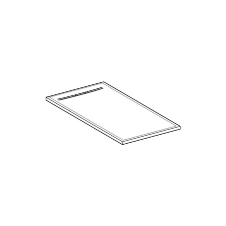 Pokrywa odpływu Geberit Sestra: grafit/struktura łupka