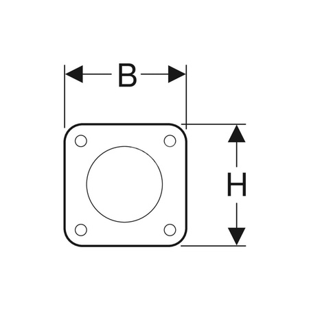 Zestaw adaptacyjny Geberit do zaworu spustowego, pneumatyczny, spłukiwanie jednoilościowe
