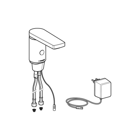 Pierścień ozdobny Geberit do baterii umywalkowych typy 86 i 186