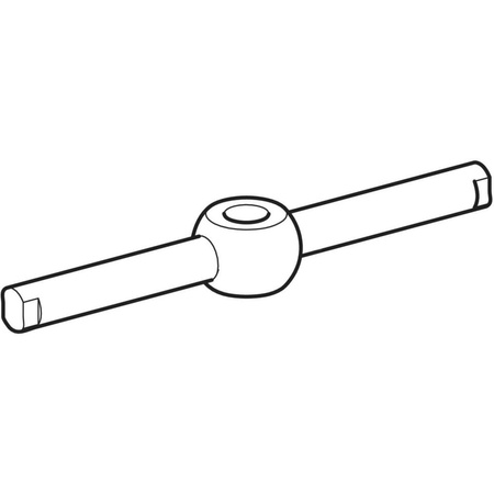 Nakrętka motylkowa Geberit do kratki z zabezpieczeniem, do wpustu podłogowego Geberit do natrysku, do okładzin podłogowych z PVC