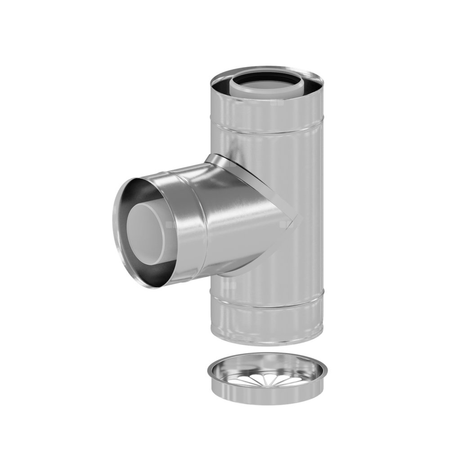 Trójnik PP-ST z zasysem DN110/160mm