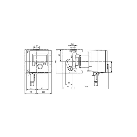 Pompa obiegowa WILO Stratos MAXO-Z 25/0,5-6 PN16 1 x 230 V 50/60 Hz, PN 16/16bar