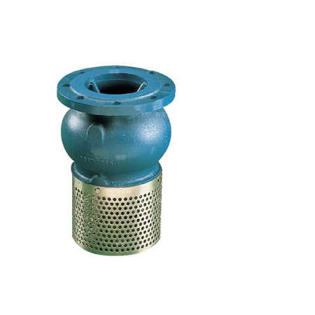 Kosz ssawny kołnierzowy, zamknięcie grzybkowe wspomagane sprężyną, Pnom 1,0 MPa, typ 302, DN 125, PN10