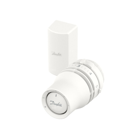 Danfoss Redia™ cieczowa głowica z czujnikiem wyniesionym do zaworów Danfoss RA. 