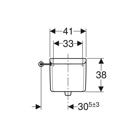 Wężyk podłączeniowy Geberit typ 380 z nakrętką