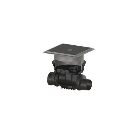 Korpus/czyszczak DN 125 z pokrywą czarną