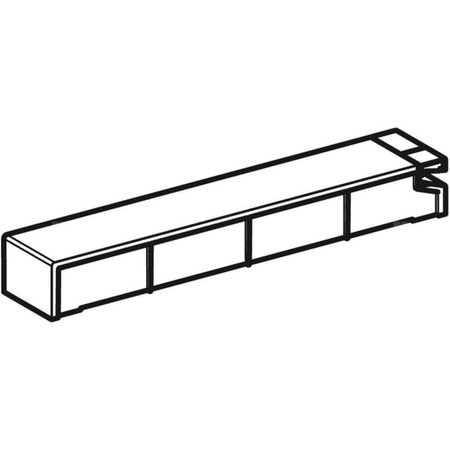 Pokrywa spłuczki do modułu sanitarnego Geberit Monolith do WC: Aluminium szczotkowane