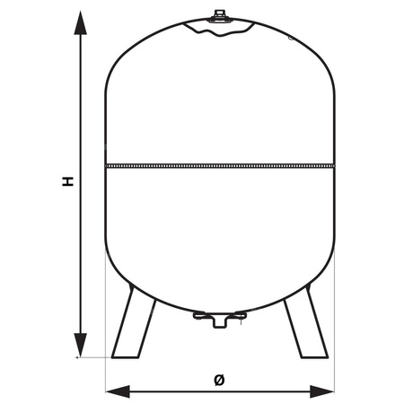 Naczynie RV400 do CO stojące