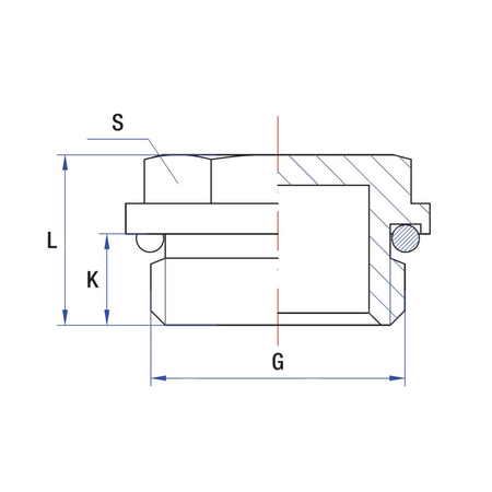 Korek RUMET mosiądz 1/2'' na klucz