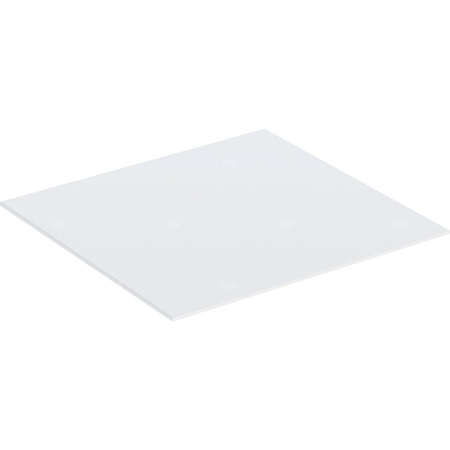 Szklana płyta przykrywająca Geberit do szafki bocznej z dwoma szufladami: Biały, B=45cm, =N/A