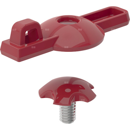 Śruba osłaniająca Geberit do dźwigni mieszacza do baterii umywalkowej Bambini, mieszacz jednouchwytowy, wielokolorowa: czerwony