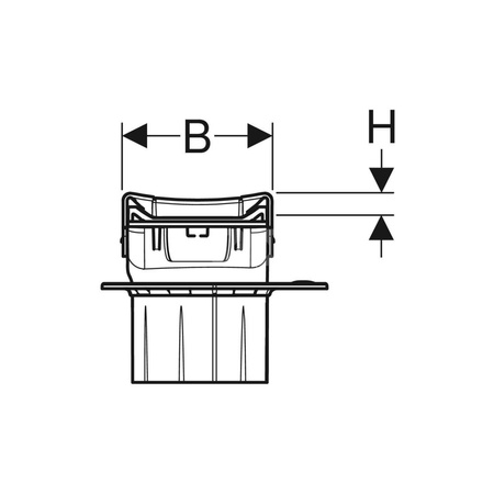 Kołnierz Geberit do rynien zbiorczych serii CleanLine