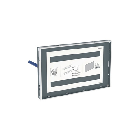 Płytka nośna Geberit z ramką, do płyty przykrywającej Sigma, zlicowana z powierzchnią ściany: Chrom błyszczący