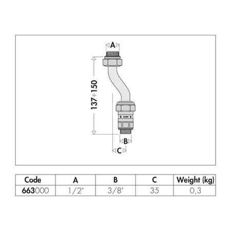 Nieosiowy zestaw obejściowy ze stałą nastawą różnicy ciśnienia 20 kPa 1/2" GZ x 3/8" GZ