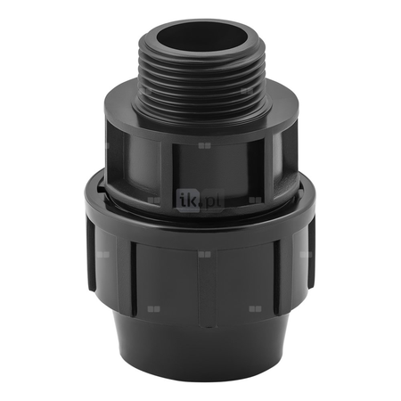 Złączka skręcana z gwintem zewnętrznym do rur PE PN16 50 mm x 1 1/2