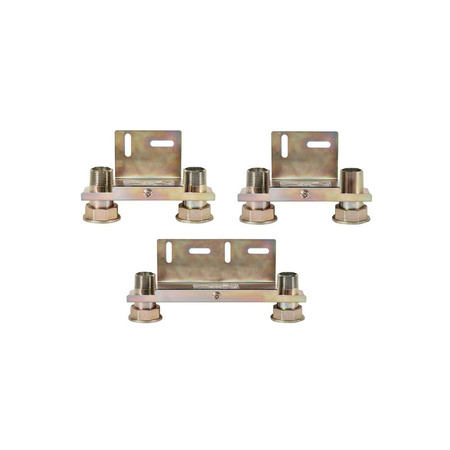 Monozłącze pod gazomierz G4/G6 130mm, GZ 1'' x GZ 1'', blokowe