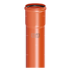 Rura kanalizacyjna zewnętrzna pvc-u MAGNAPLAST KGEL 250 x 3000 x 7.3 z kielichem wydłużonym lita pomarańczowa, klasa C - SN 8