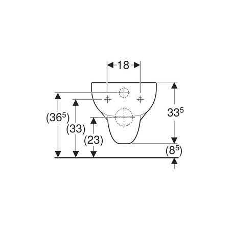 Deska sedesowa Geberit Fantasia: Wolne opadanie=Tak, Mocowanie=Od góry, Biały / Błyszczący