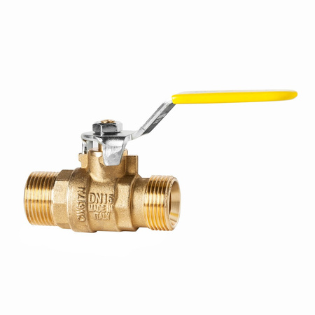 Kurek sferyczny do gazu, DN15, GZ 3/4" x GZ 3/4"