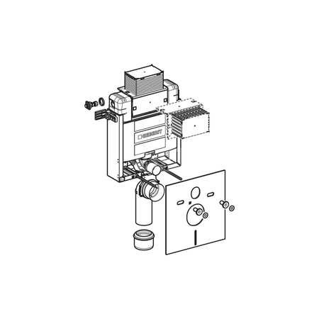 Zestaw prętów gwintowanych Geberit M12 (2 szt.): M=12mm