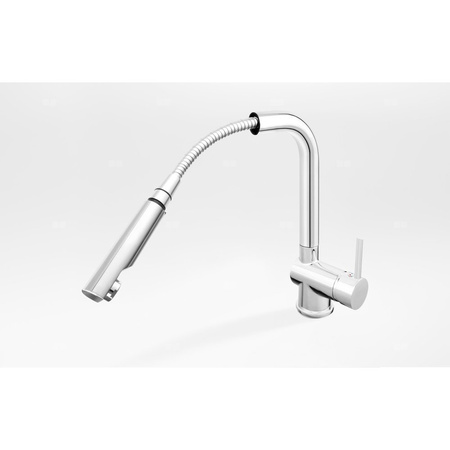 TOLEDO zlewozmywakowa z wyciąganym natryskiem, chrom