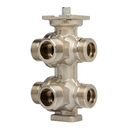 Zawór regulacyjny Zawór 6-drogowy TA-6 DN 15 standard kvs=1.25