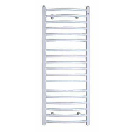 Grzejnik drabinkowy INSTAL-PROJEKT AMBRA R, wym. 1038 x 500 mm, kolor biały/white silk, moc 410W