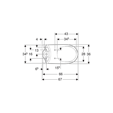 Deska sedesowa Geberit Selnova z siedziskiem dla dzieci, mocowanie od góry: Wolne opadanie=Tak, Zawiasy wypinane=Tak, Mocowanie=Od góry, Biały / Błyszczący