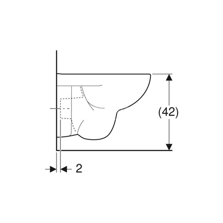 Deska sedesowa Geberit Selnova Compact, kształt geometryczny, mocowanie od góry: Wolne opadanie=Tak, Zawiasy wypinane=Tak, Mocowanie=Od góry, Biały / Błyszczący