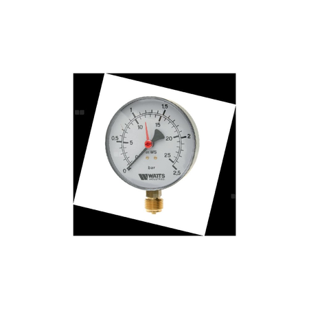 Manometr radialny 1/2" M1-100 0-6 BAR/MWS 1/2G /R+QLWATTS. 