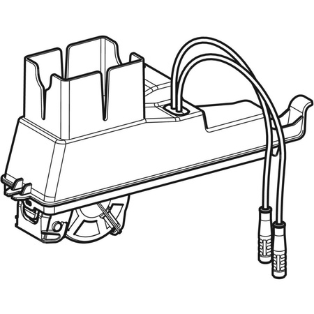 Górna część Geberit do usuwania zapachów 4.1 V, z serwomotorem