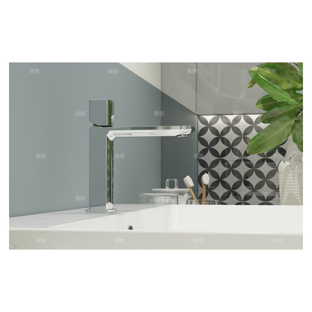 Bateria umywalkowa stojąca KFA Armatura MORGANIT click clack, chrom, montaż blat / otwór na baterię