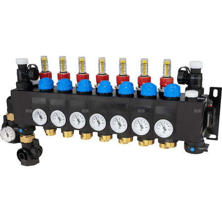 ProCalida CC 1 na 7 obiegów grzewczych, rotametry 0,75÷3,75 l/min