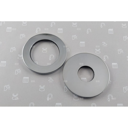 Komplet rozet z uszczelkami do baterii umywalkowej podtynkowej MOZA CHROM