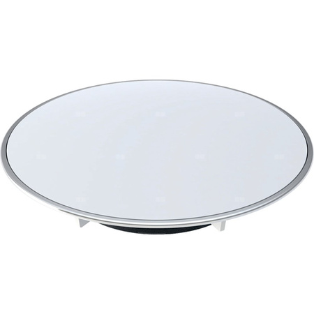 Pokrywa odpływu Geberit Split d90, do syfonu brodzikowego, wysokość zasyfonowania 30 / 50 mm: Płyta przykrywająca: biała / matowa, Pierścień ozdobny: chrom matowy